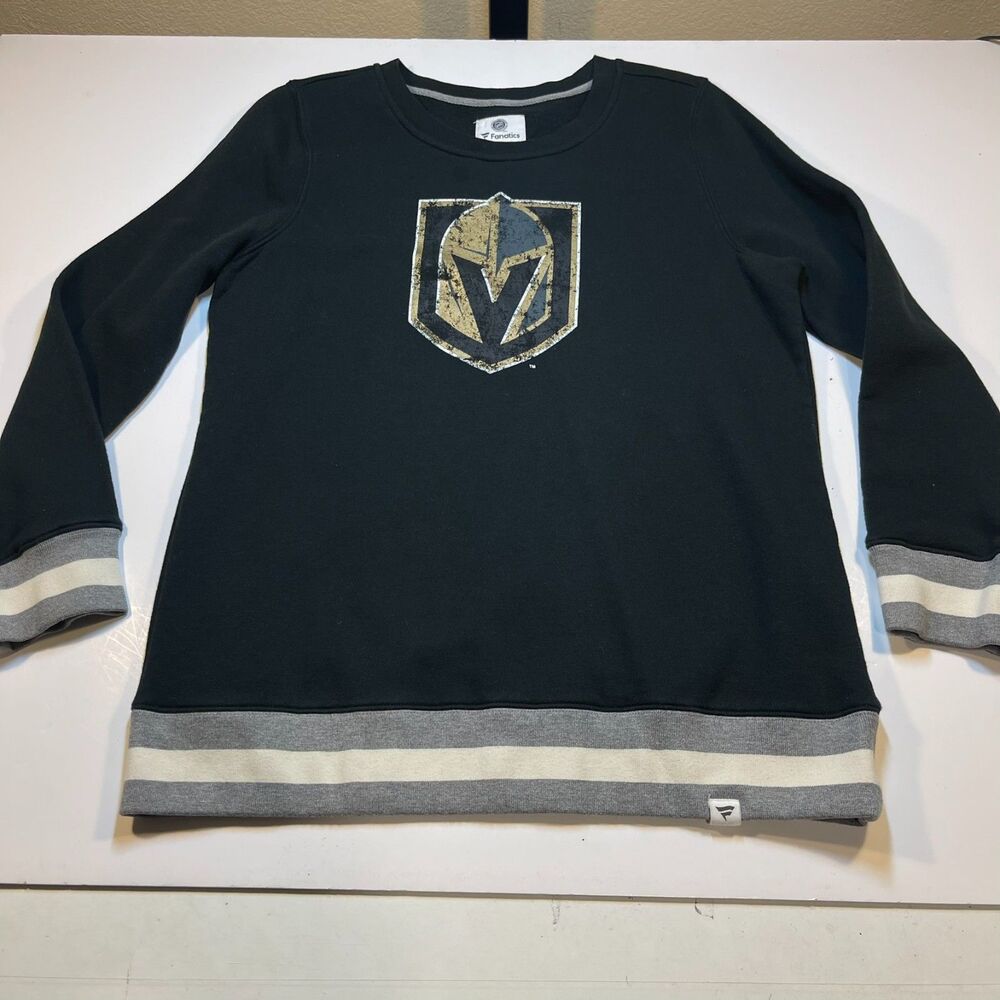 Vegas Golden Knights VGK NHL Hockey Jersey Sweatshirt Sz Mens L Fanatics